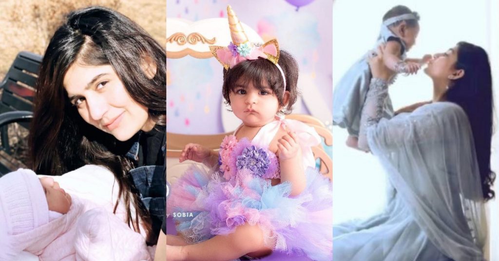 Adorable Pictures Of Sanam Baloch With Her Daughter