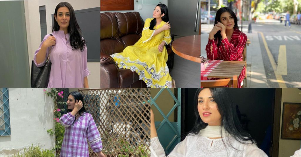 Mommy-To-Be Sarah Khan Glowing In Summer Outfits - Pictures