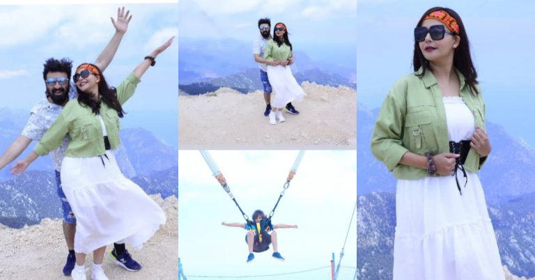 Nida Yasir & Yasir Nawaz Having Fun Time at Olympos Teleferik – Tahtali