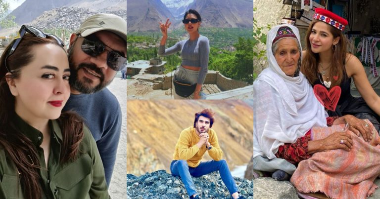 Pakistani Celebrities Enjoying Vacations In Northern Areas Of Pakistan