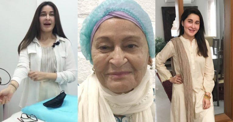 Shaista Lodhi Performs Face Lift On Her Mother – Amazing Results