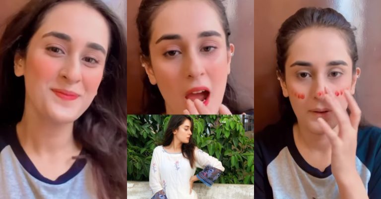 Beautiful Shehzeen Rahat’s Go To Make Up Look