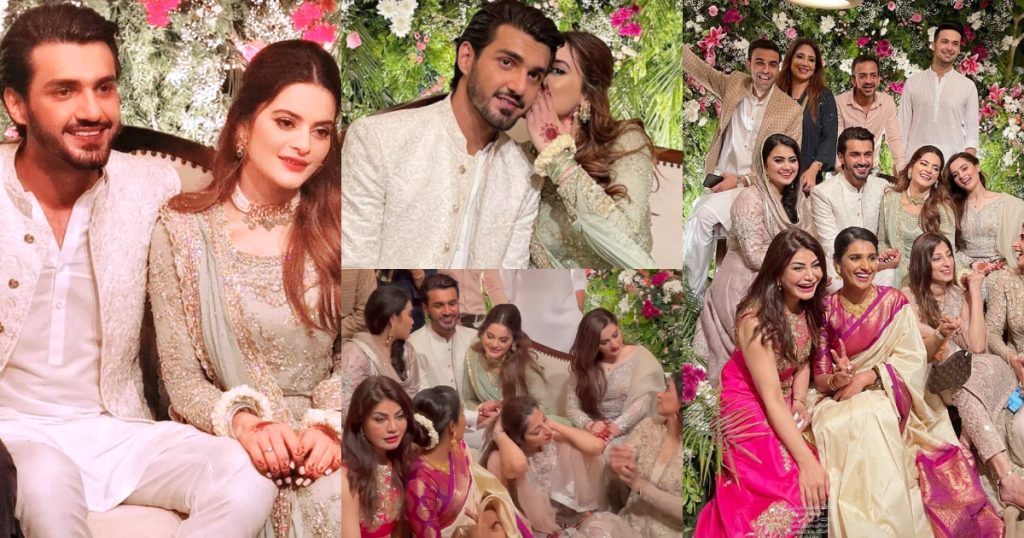 Minal Khan And Ahsan Mohsin Ikram Engagement Pictures