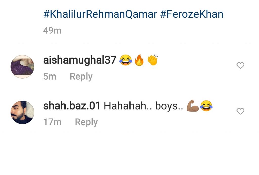 Feroze Khan Denies Differences With Khalil Ul Rehman Qamar