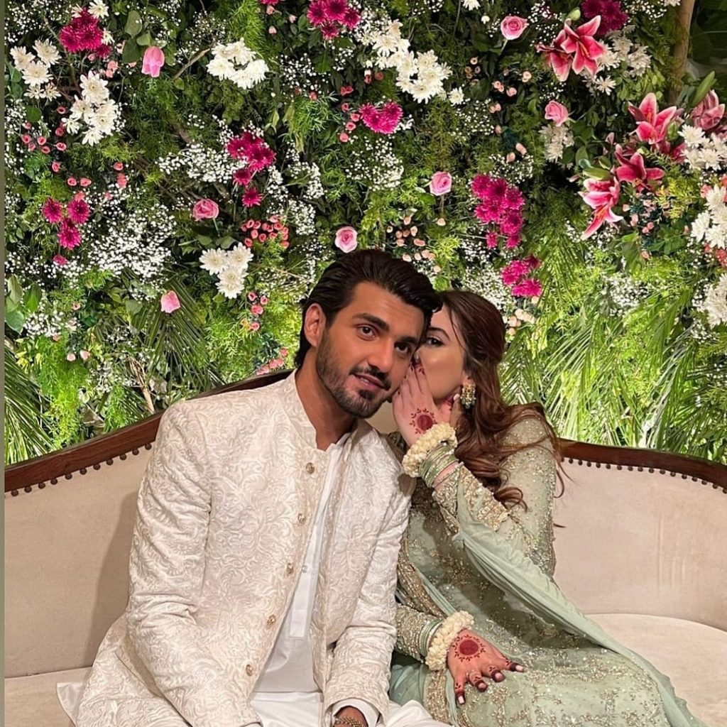 Minal Khan And Ahsan Mohsin Ikram Engagement Pictures