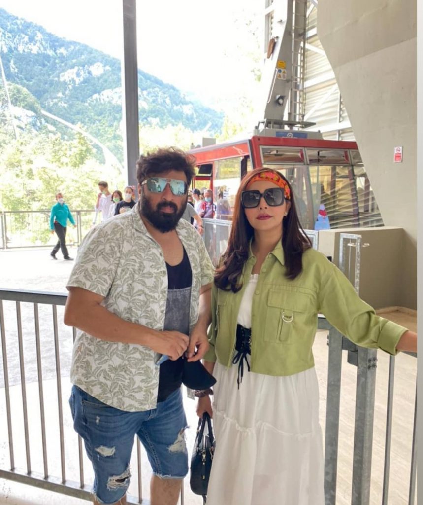 Nida Yasir & Yasir Nawaz Having Fun Time at Olympos Teleferik - Tahtali