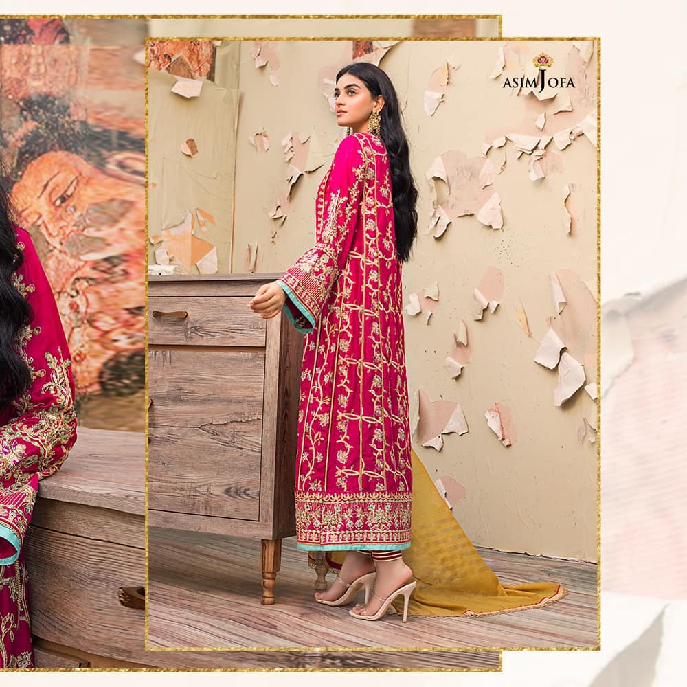 Asim Jofa Chiffon Collection Featuring Neelum Muneer And Anmol Baloch