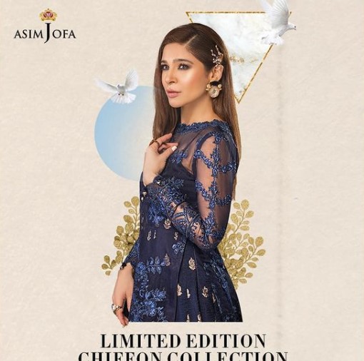 Asim Jofa Chiffon Collection 2021 Featuring Maryam Nafees And Ayesha Omar