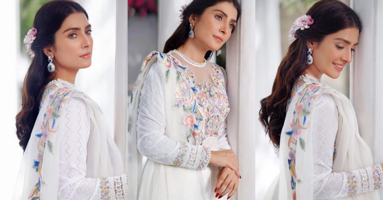 Ayeza Khan Looks All Glowy In A Gorgeous White Outfit