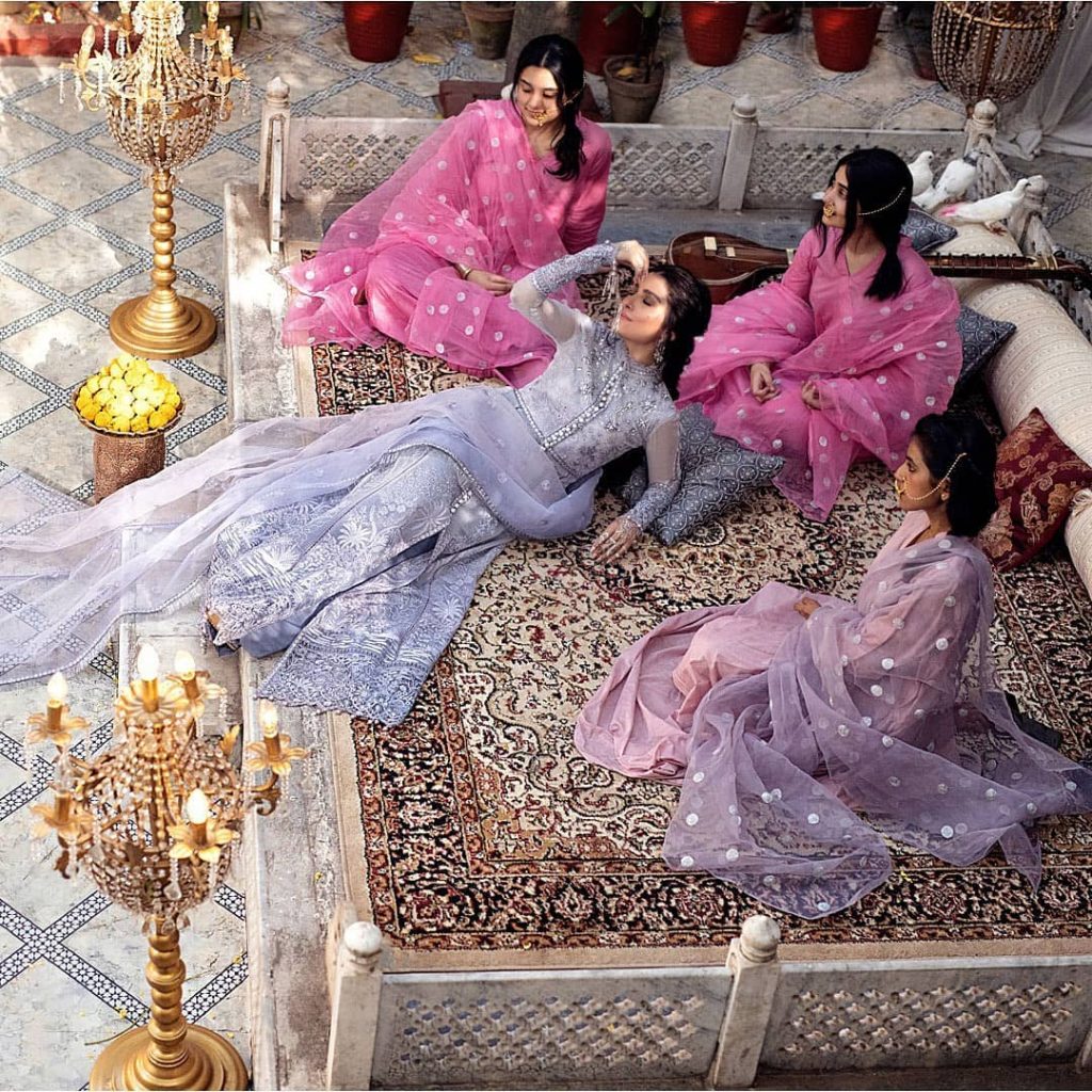 Mushq Festive Chikankari Collection "Daastan" Featuring Ayeza Khan