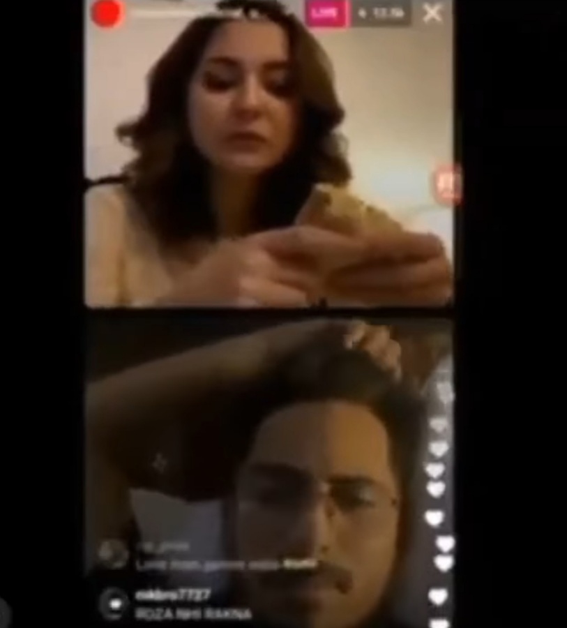 Hania Aamir Making Fun Of Asim Azhar On Insta Live