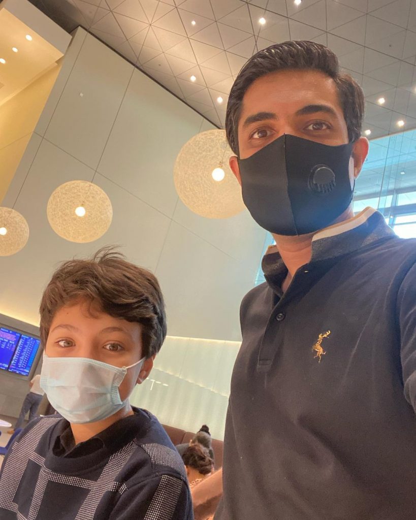 Iqrar Ul Hassan Vacationing With First Wife And Son In Dallas