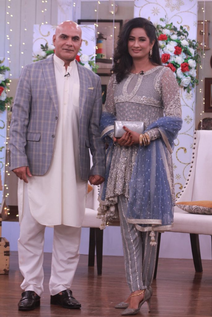 Jia Ali With Husband Imran Idrees At Good Morning Pakistan