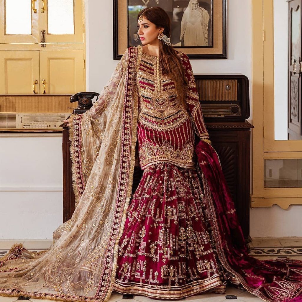 Mohsin Naveed Ranjha Bridal Collection Featuring Mahira Khan