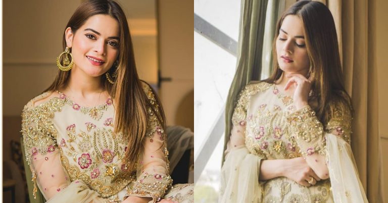 Maria Osama Mystique Festive Collection Featuring Minal Khan