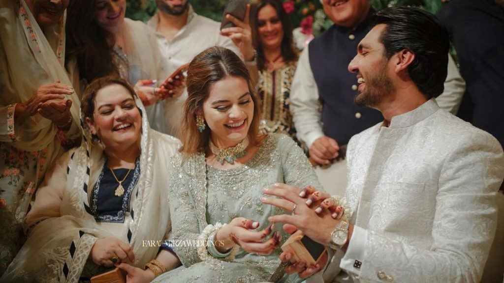 Minal Khan And Ahsan Mohsin Ikram Engagement HD Pictures