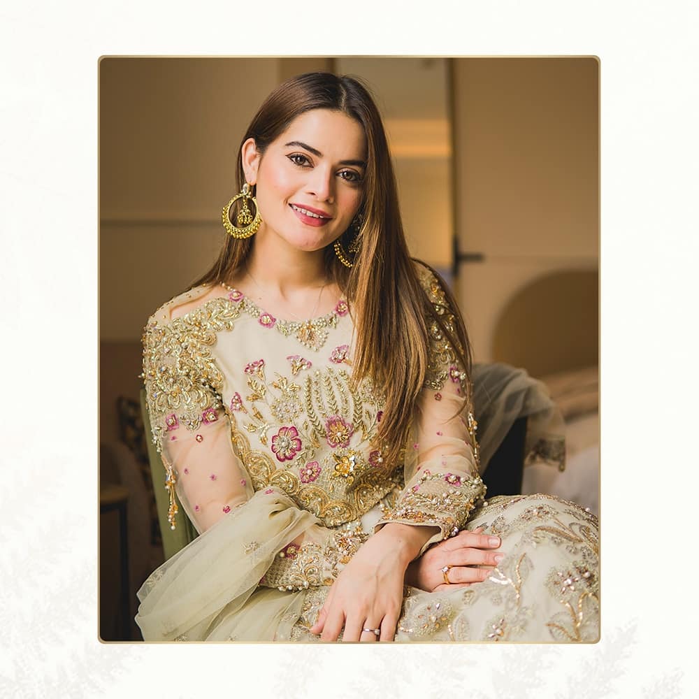 Maria Osama Mystique Festive Collection Featuring Minal Khan