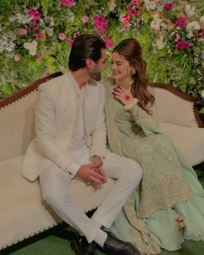 Minal Khan And Ahsan Mohsin Ikram Engagement Pictures