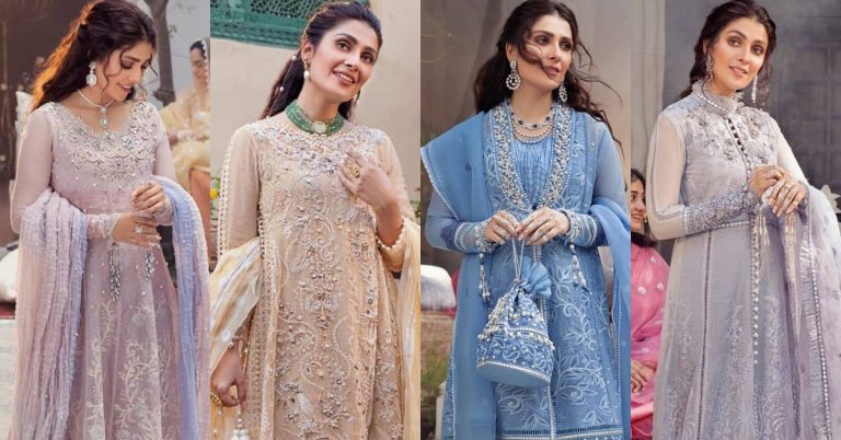 Mushq Festive Chikankari Collection “Daastan” Featuring Ayeza Khan