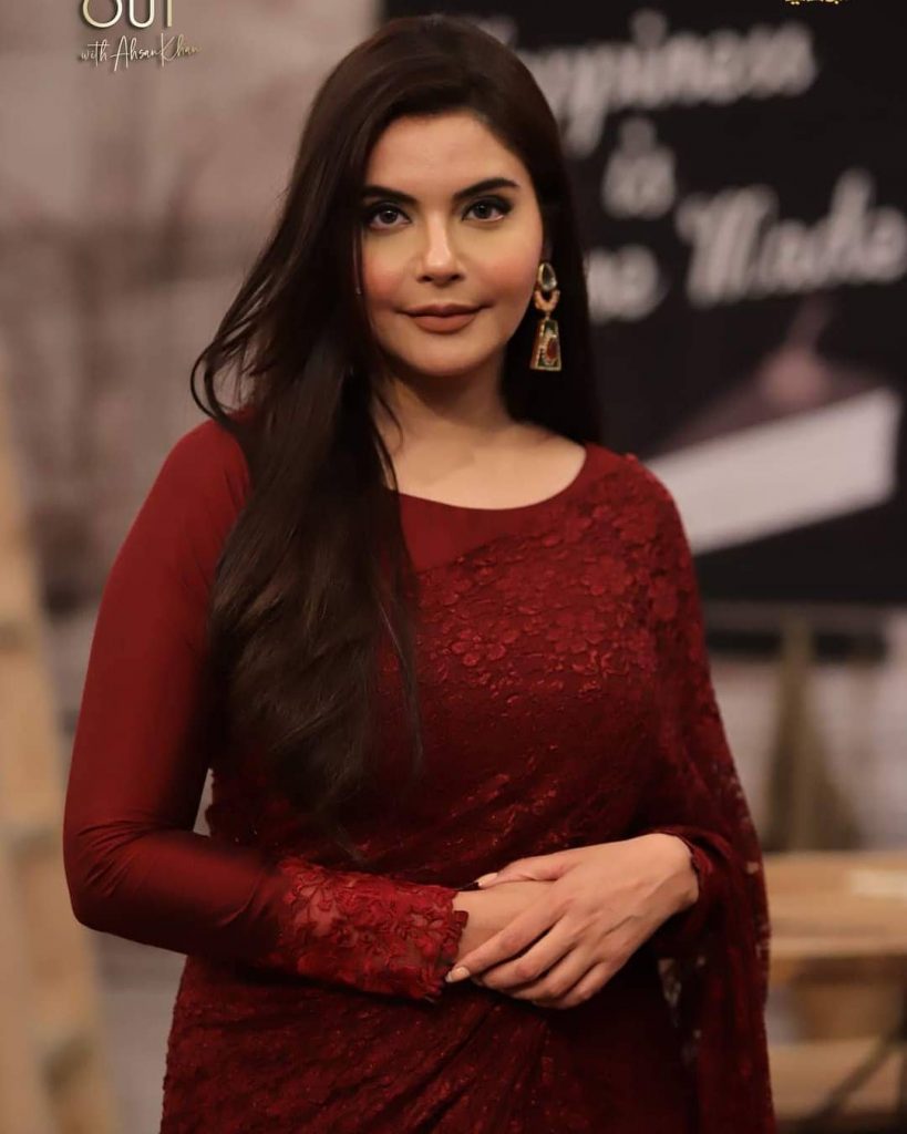 Nida Yasir And Yasir Nawaz At The Set Of "Time Out With Ahsan Khan"