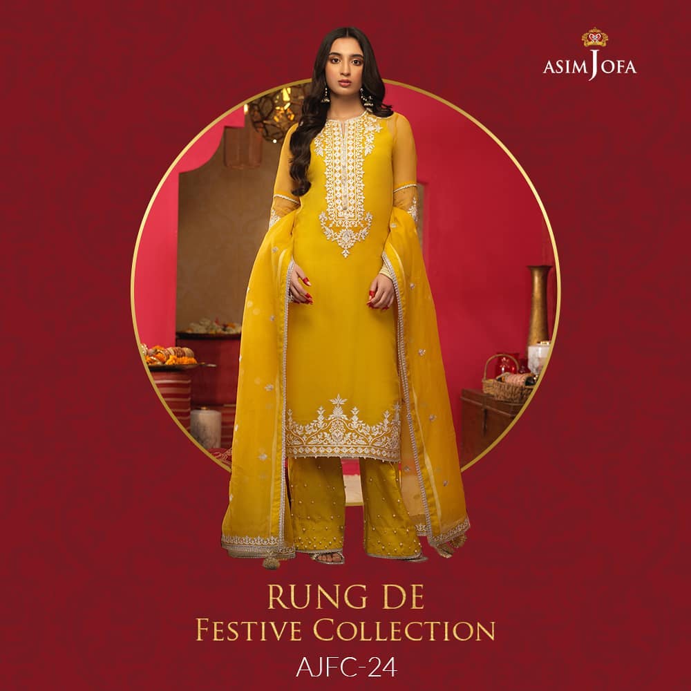 Asim Jofa Rung De Festive Collection Featuring Yashma Gill And Dananeer Mobeen