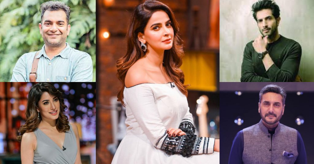 How Celebrities React To Saba Qamar Going Bald For A Project