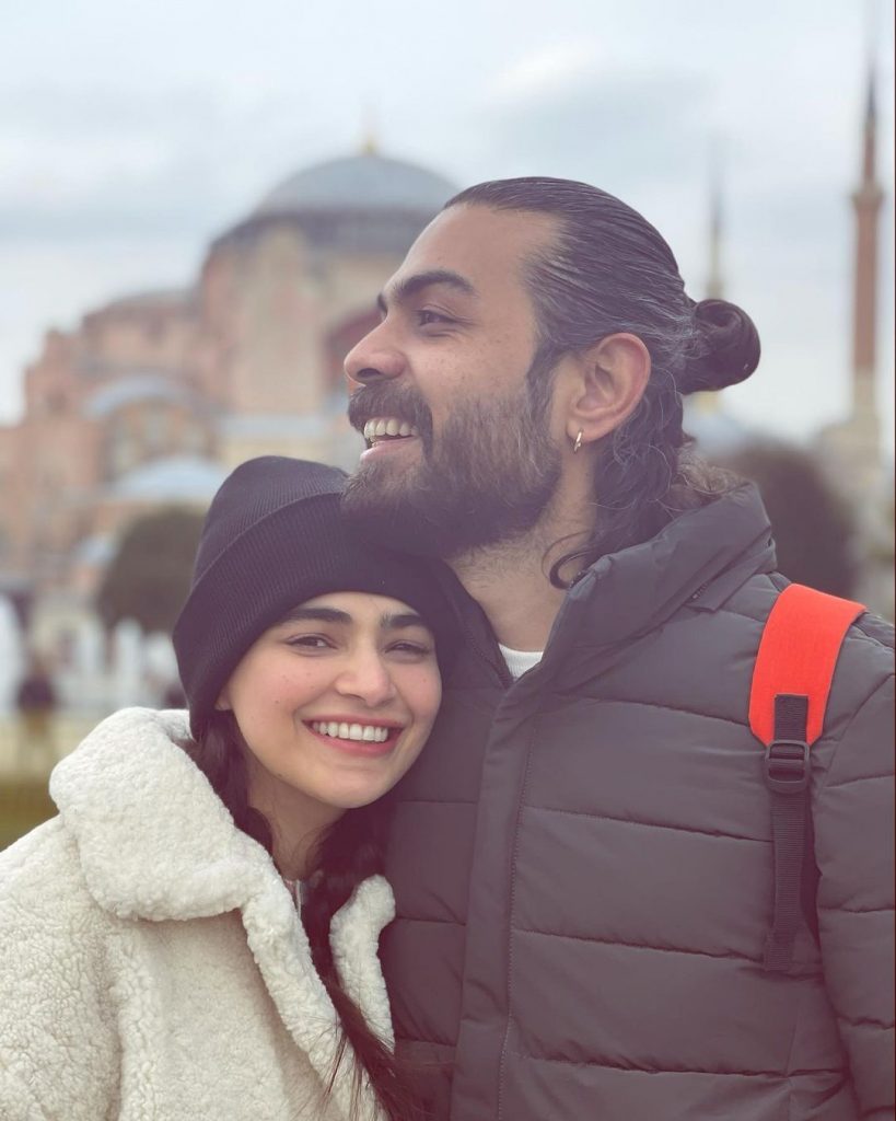 Adorable Pictures Of Saheefa Jabbar Khattak With Her Husband