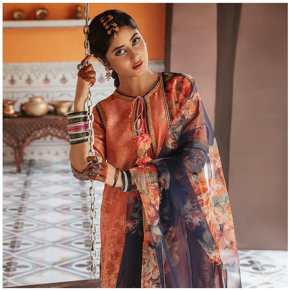 Cross Stitch Eid Collection "Rim Jhim" Featuring Sajal Aly And Wahaj Ali