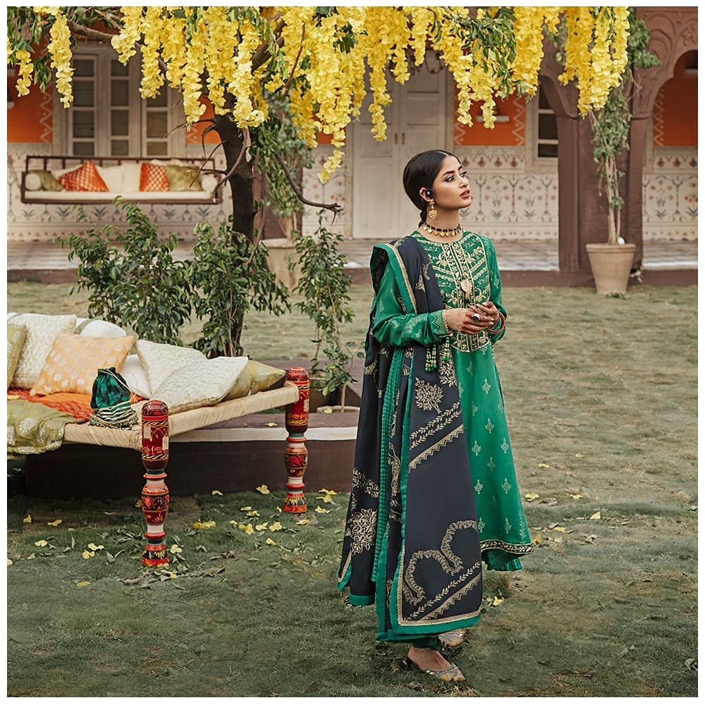 Cross Stitch Eid Collection "Rim Jhim" Featuring Sajal Aly And Wahaj Ali