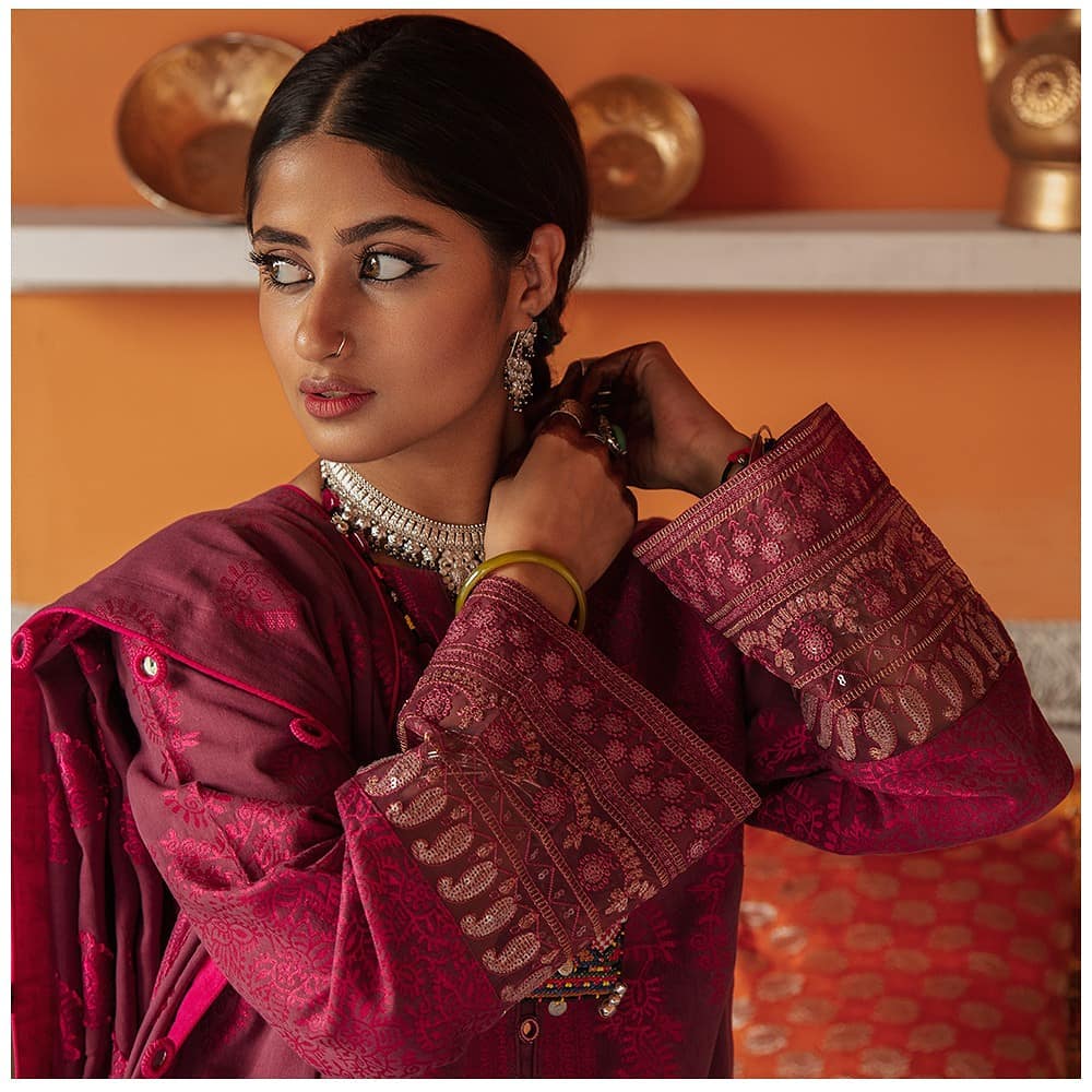 Cross Stitch Eid Collection "Rim Jhim" Featuring Sajal Aly And Wahaj Ali