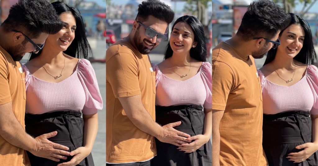 Sarah Khan Glows As She Flaunts Her Baby Bump In A Recent Post