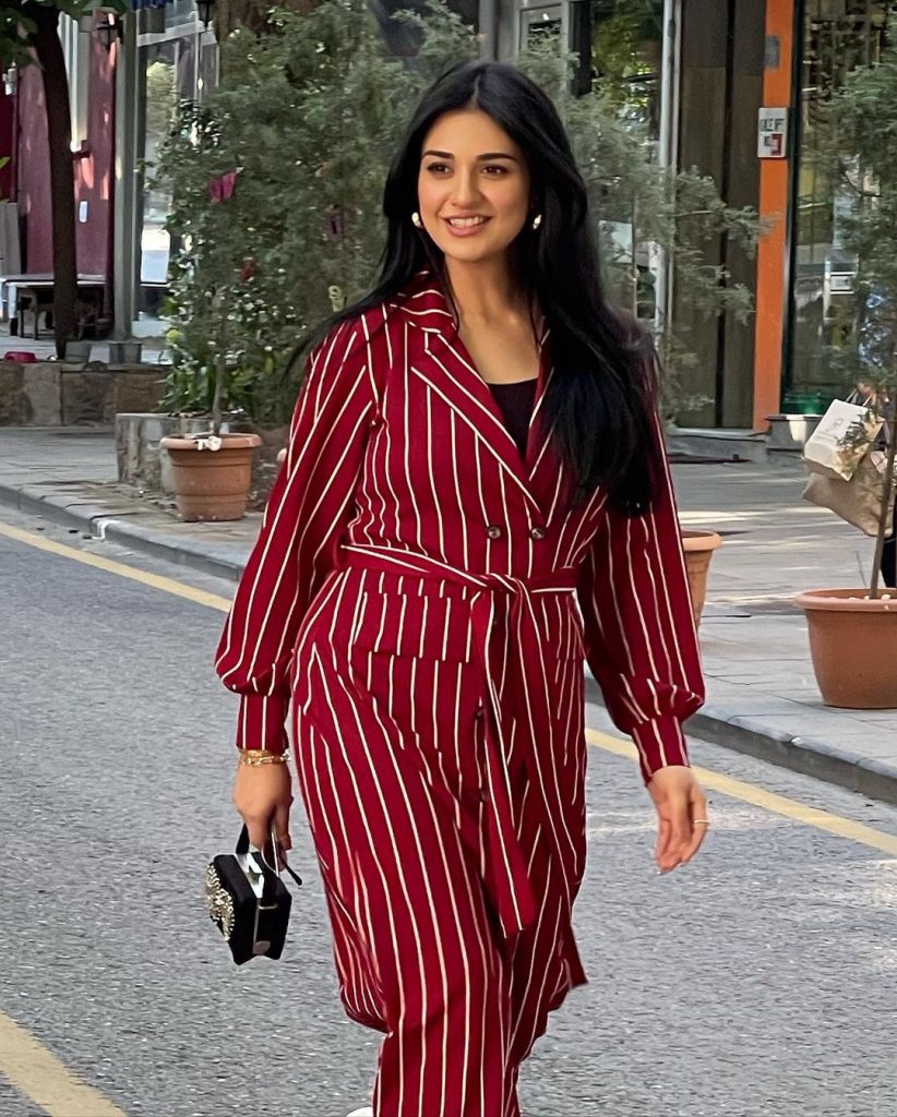 Mommy-To-Be Sarah Khan Glowing In Summer Outfits - Pictures