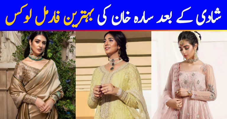 Sarah Khan’s Best Formal Looks After Her Wedding