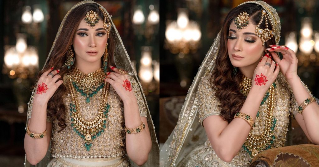 Shameen Khan Looking Radiant In Bridal Wear By Erum Khan Couture