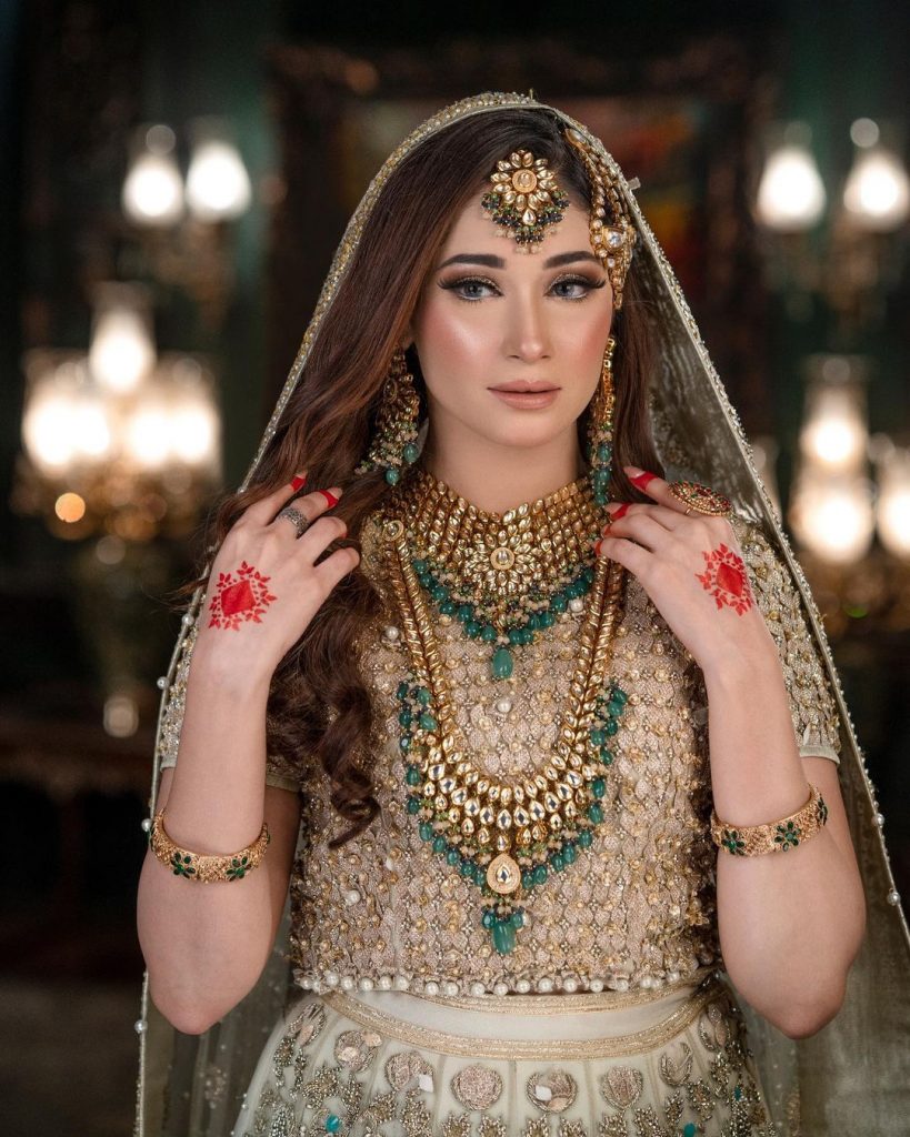 Shameen Khan Looking Radiant In Bridal Wear By Erum Khan Couture
