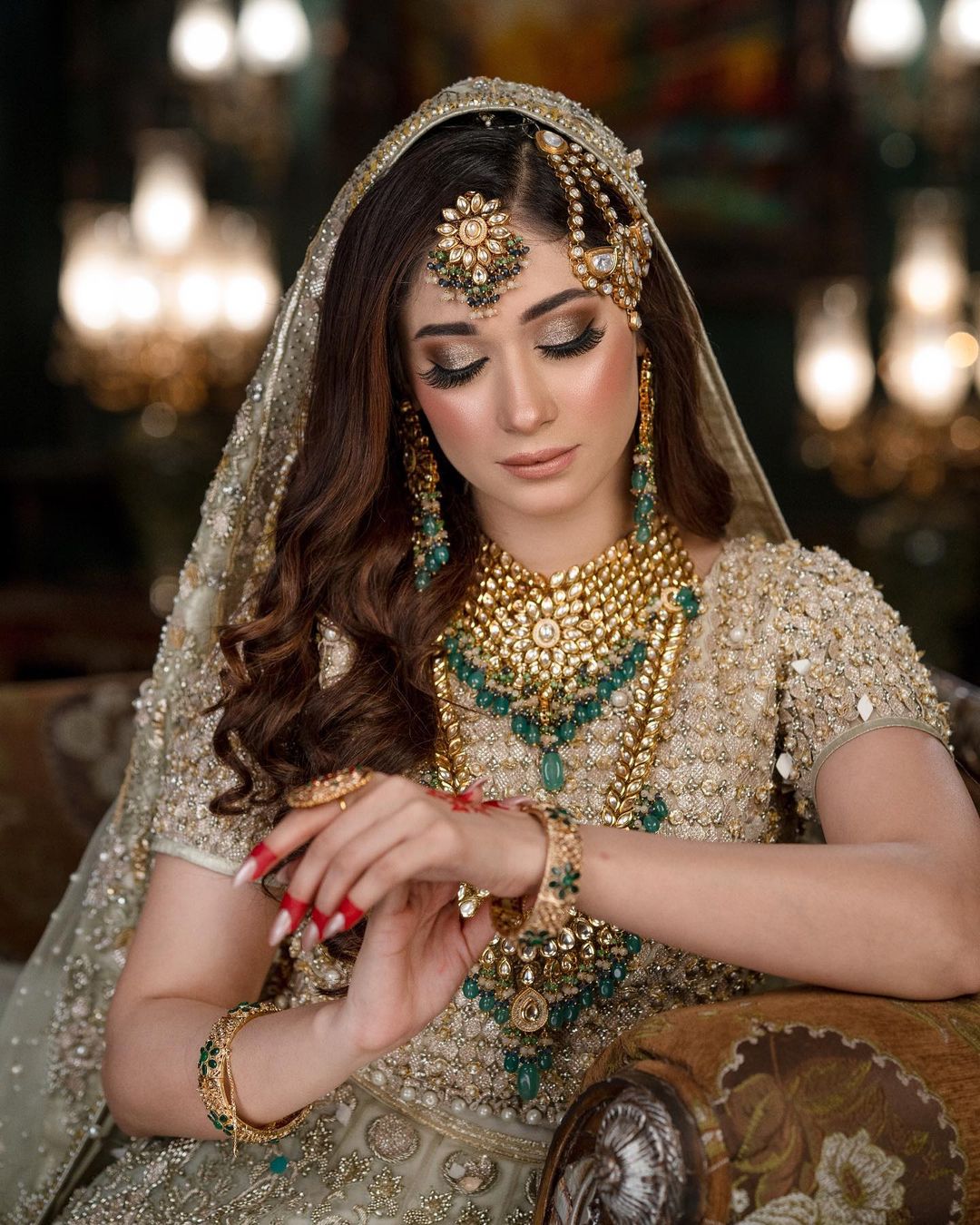 Shameen Khan Looking Radiant In Bridal Wear By Erum Khan Couture ...