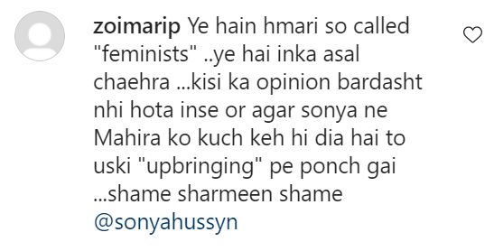 Sharmeen Obaid Has Lashed Out At Sonya Hussyn