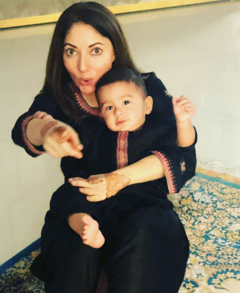 Sharmila Farooqi With Her Adorable Son - Pictures