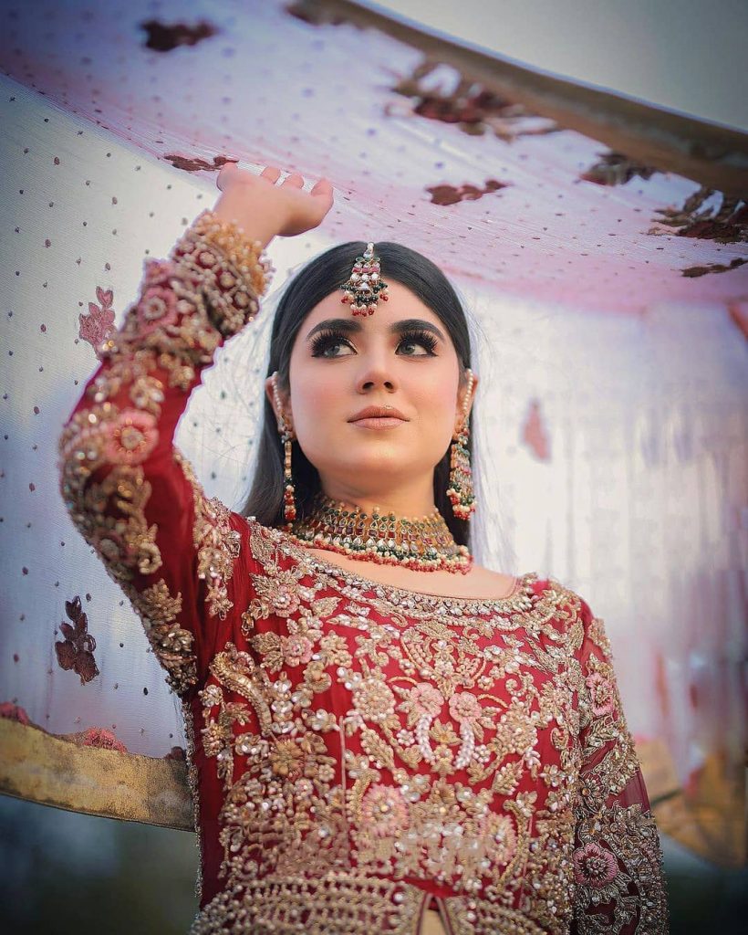 Areeka Haq Stuns in Different Bridal Looks
