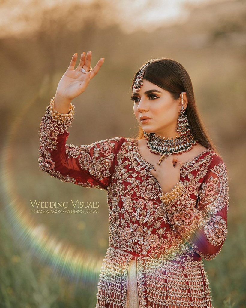 Areeka Haq Stuns in Different Bridal Looks