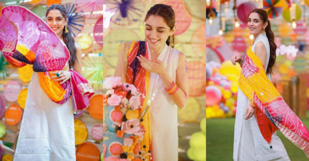 Maya Ali Solo Clicks From Her Holi Themed Birthday Bash