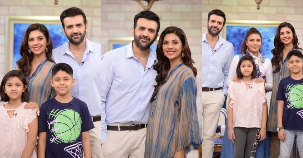 Beautiful Pictures Of Hassan Ahmed And His Family From The Set Of GMP