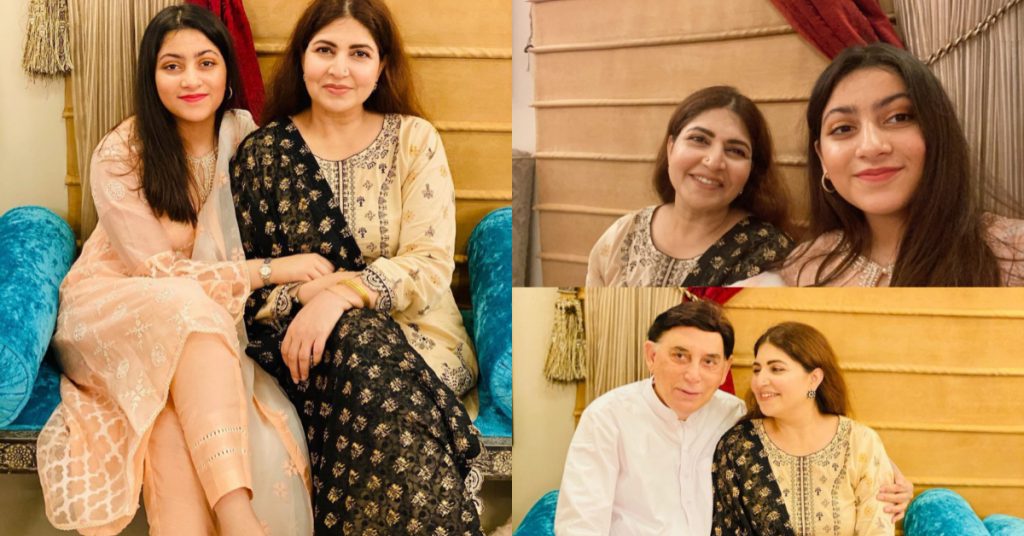 Shagufta Ejaz Pictures With Family On Eid Day