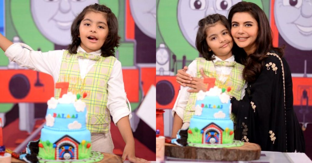 Nida Yasir Celebrates Her Son Balaaj's Birthday At The Set Of GMP