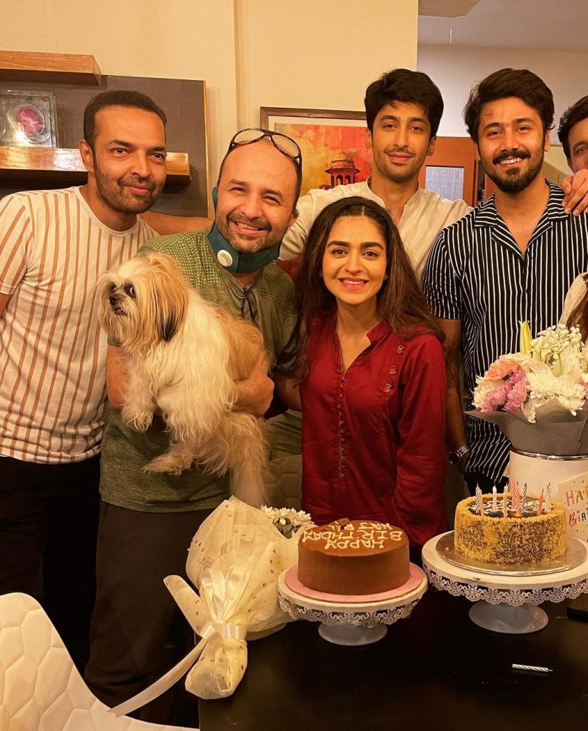 Hajra Yamin's On-Set Birthday Celebration