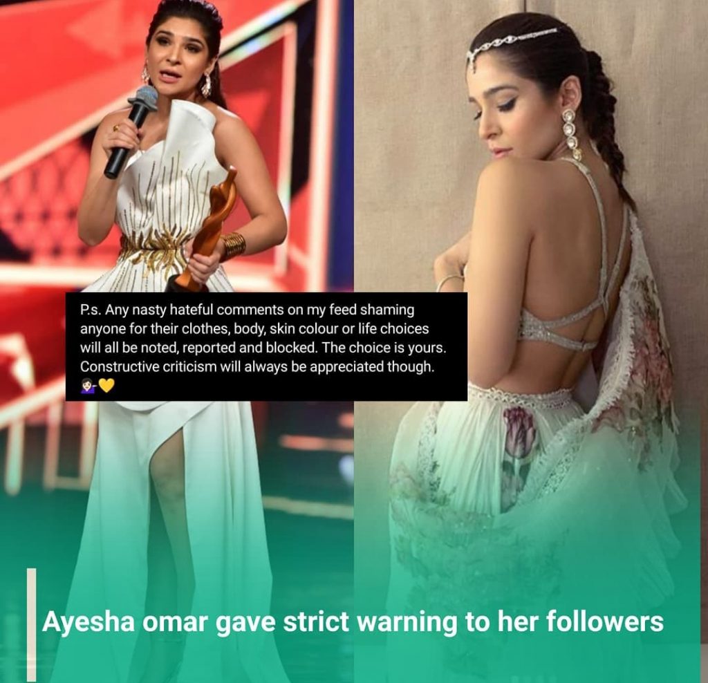 Here is Why Ayesha Omar Warned Her Fans
