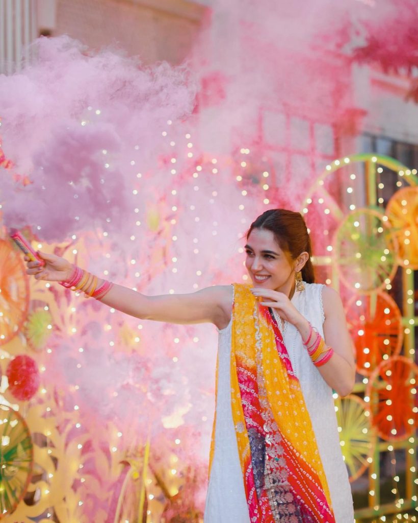 Maya Ali Solo Clicks From Her Holi Themed Birthday Bash