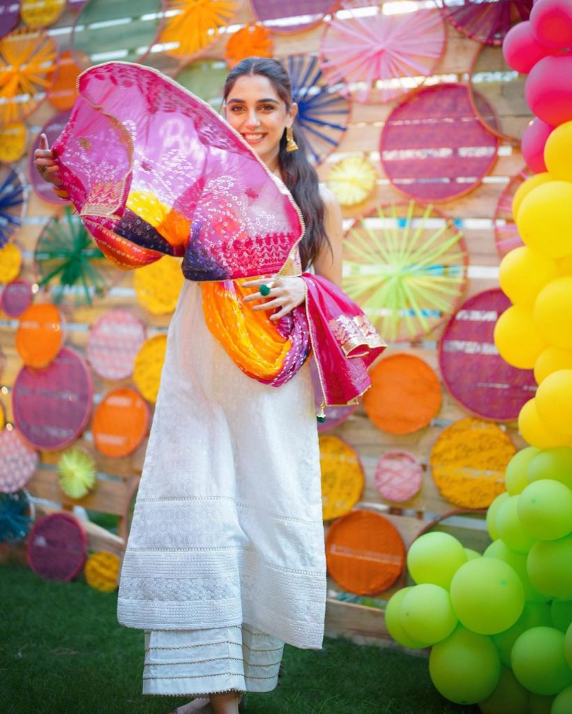Maya Ali Solo Clicks From Her Holi Themed Birthday Bash