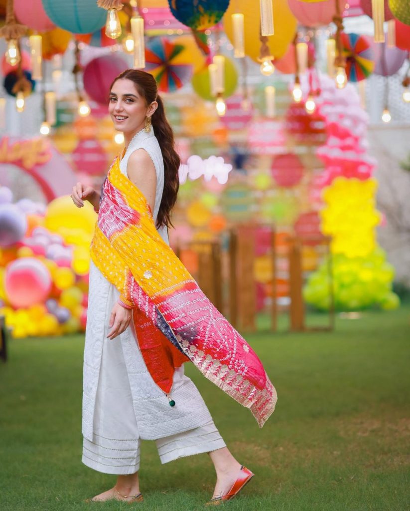 Maya Ali Solo Clicks From Her Holi Themed Birthday Bash