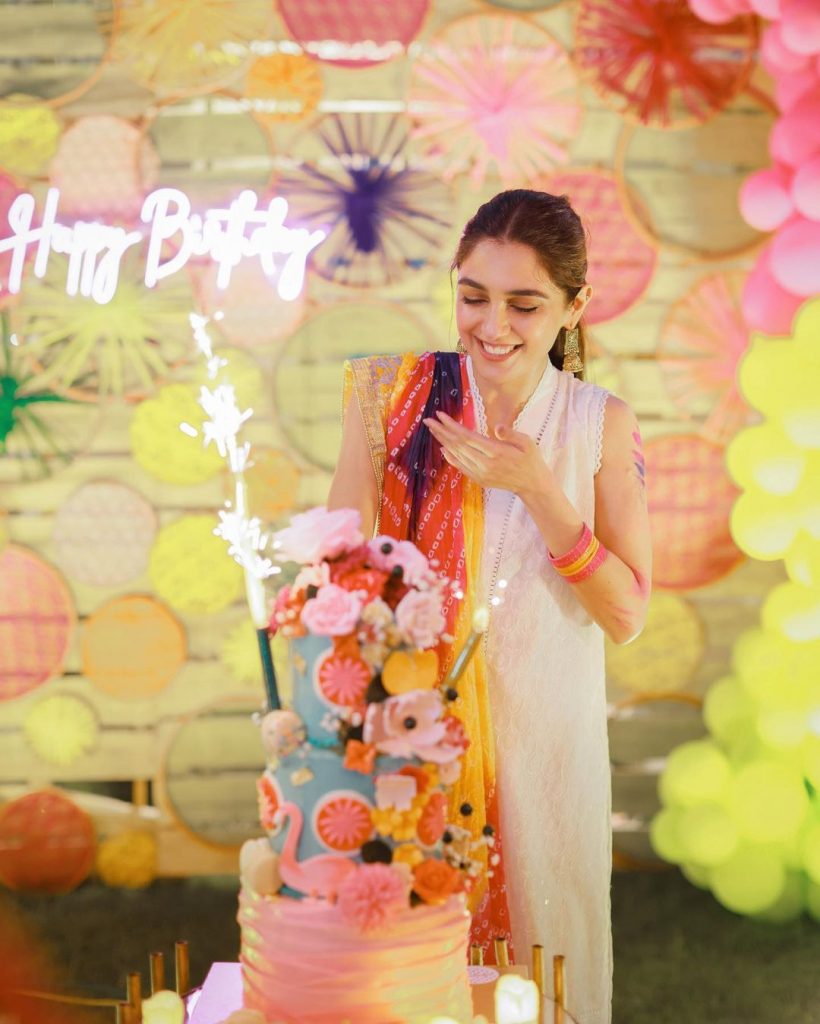 Maya Ali Solo Clicks From Her Holi Themed Birthday Bash